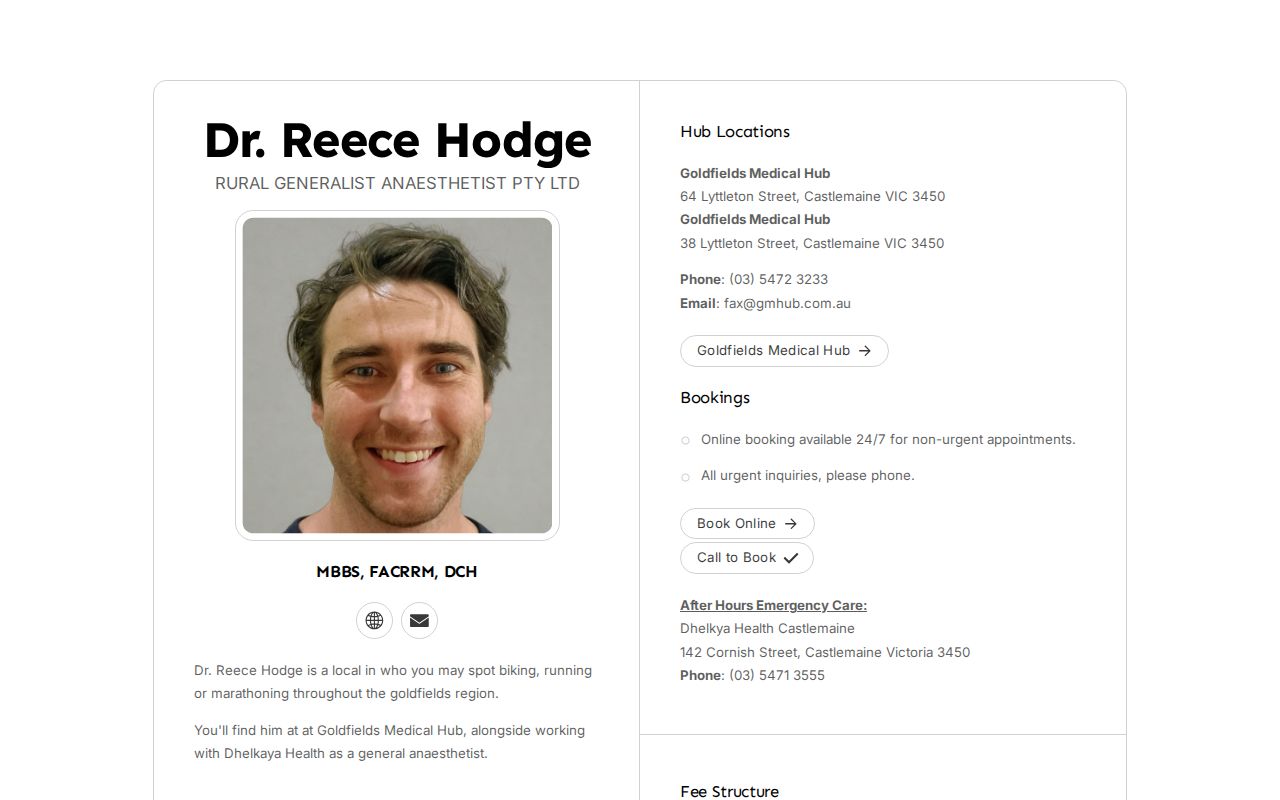 Dr. Reece Hodge